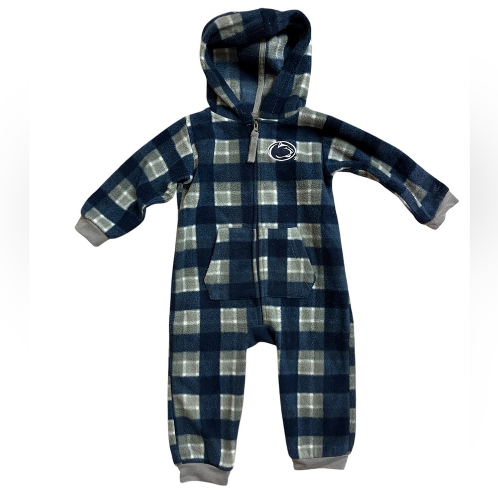 Baby Penn State Fleece Plaid Onesie 6-12mo